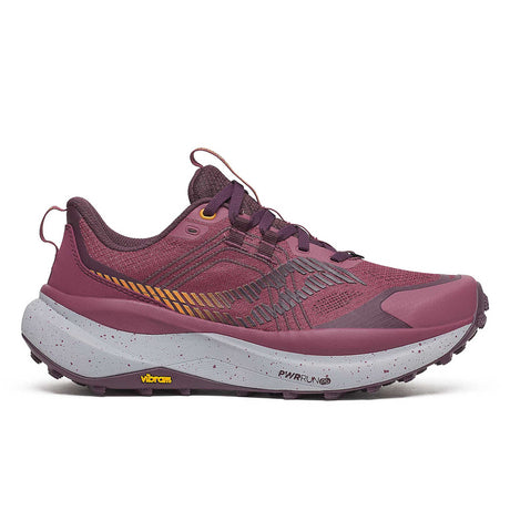 Saucony Xodus Ultra 4 souliers de course à pied trail femme - Terra / Wine