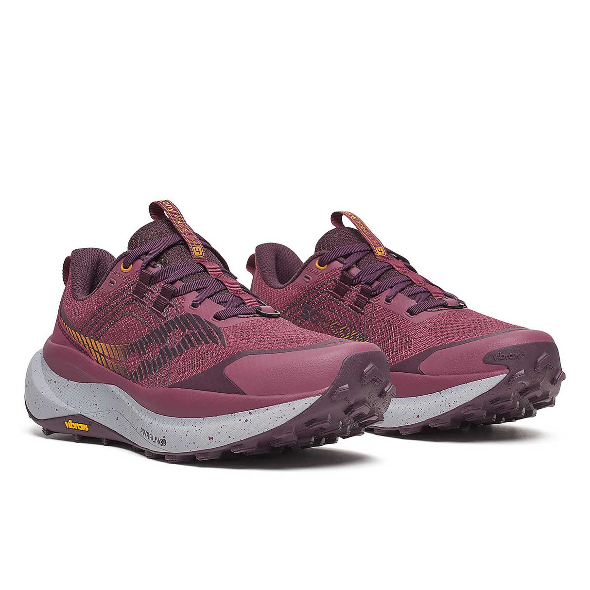 Saucony Xodus Ultra 4 souliers de course à pied trail femme paire - Terra / Wine