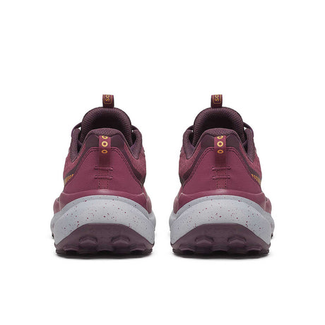 Saucony Xodus Ultra 4 souliers de course à pied trail femme talons - Terra / Wine