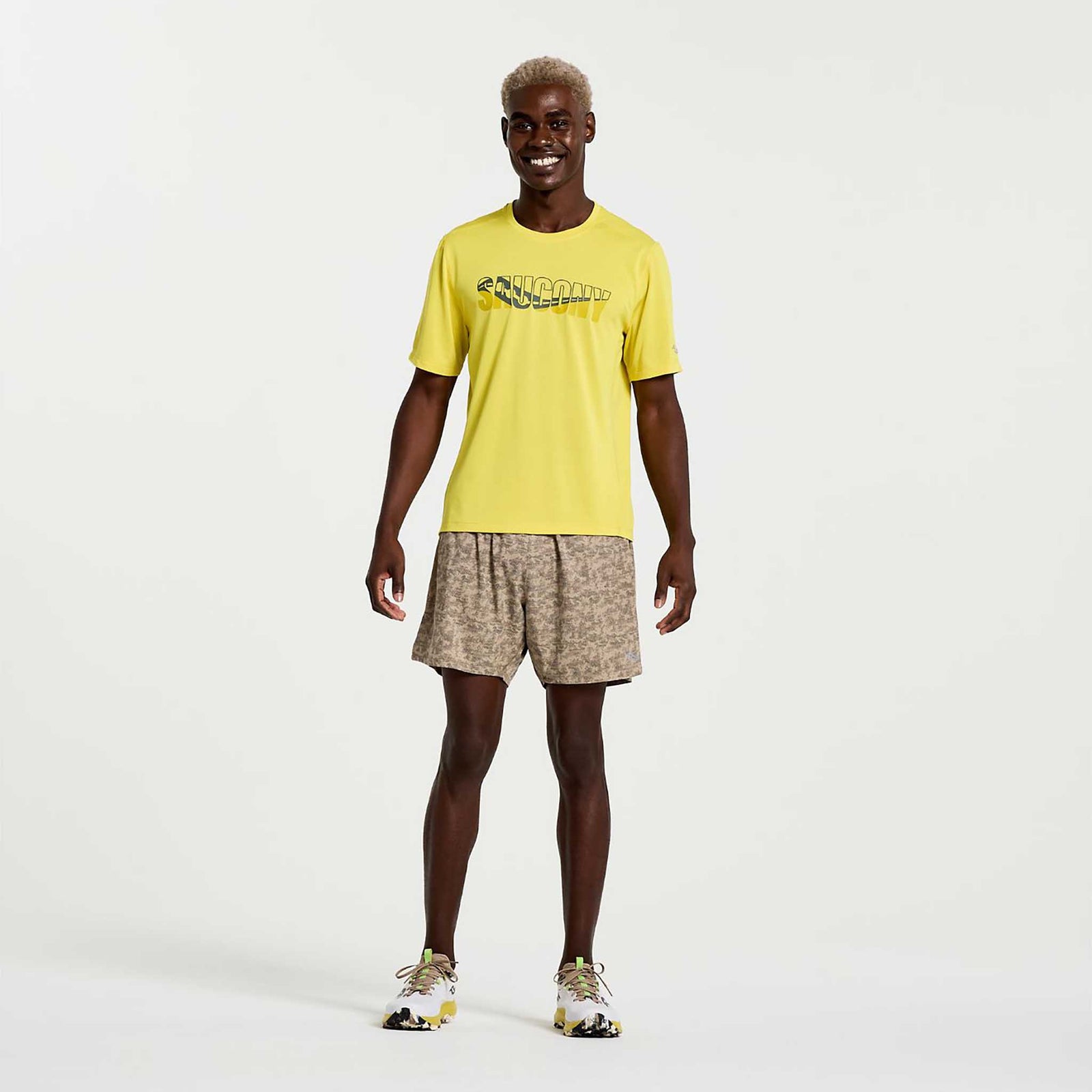Saucony Saucony Stopwatch Graphic Short Sleeve t-shirt de course à pied homme