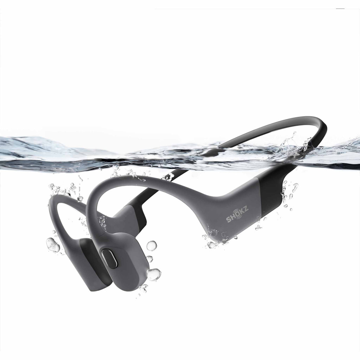 Shokz OpenSwim Pro Waterproof Bluetooth Headphones - Grey