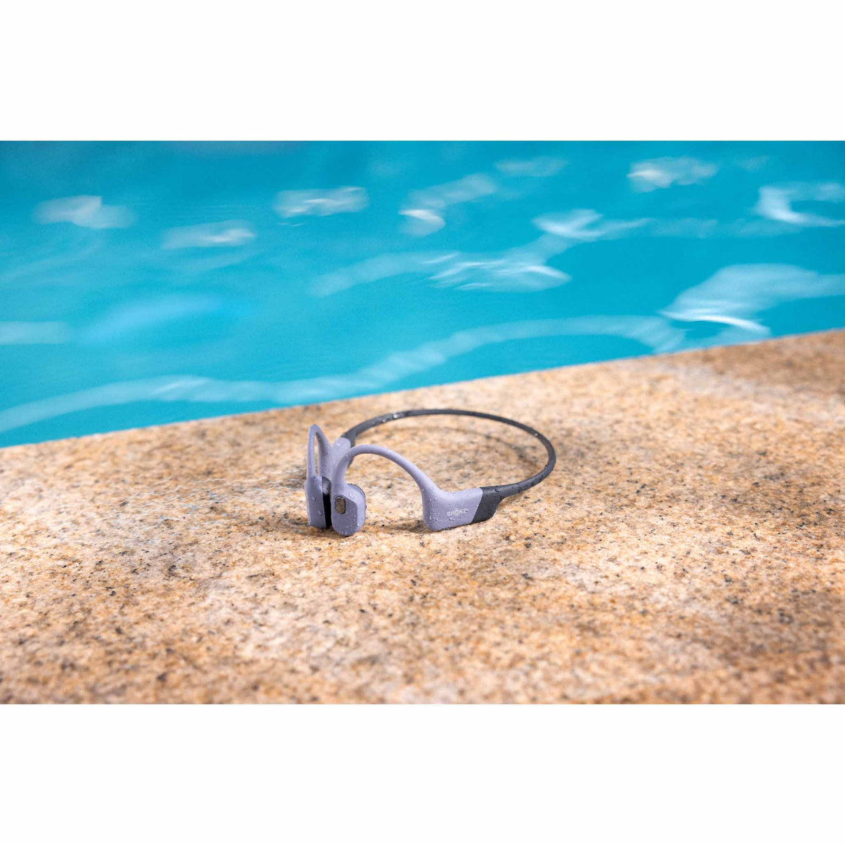 Shokz OpenSwim Pro Waterproof Bluetooth Headphones - Grey