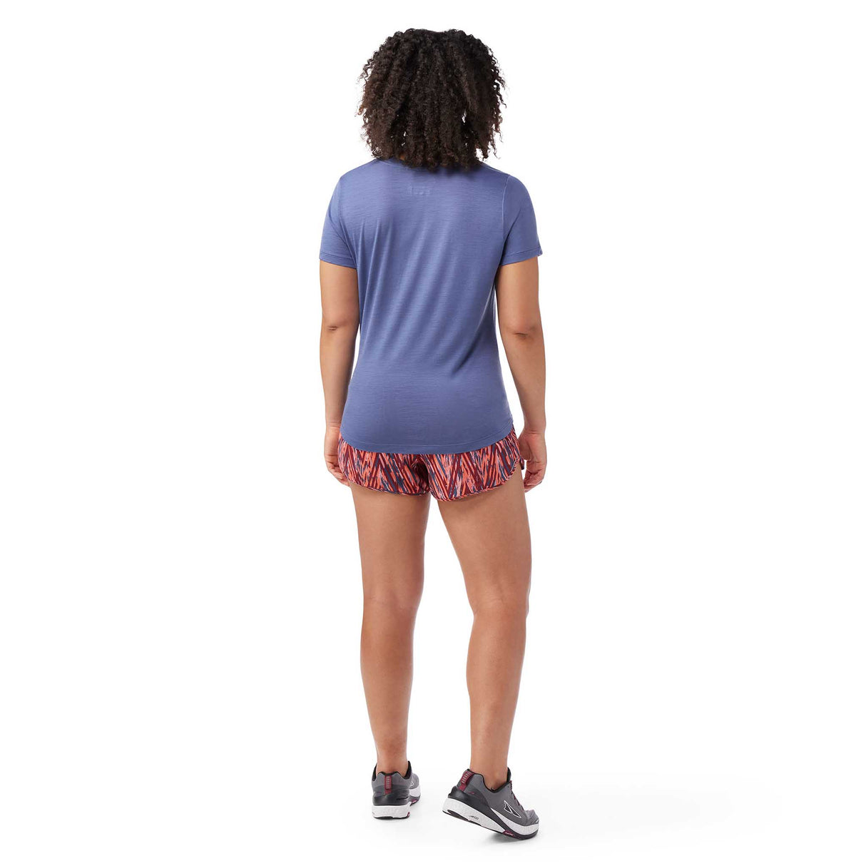 Smartwool Active shorts 3 po femme dos live - Coral Reef Zigzag