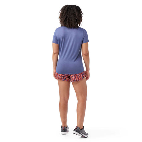 Smartwool Active shorts 3 po femme dos live - Coral Reef Zigzag