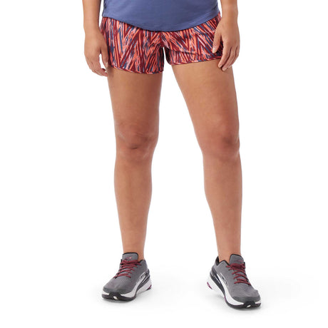 Smartwool Active shorts 3 po femme face  - Coral Reef Zigzag