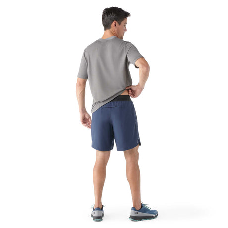 Smartwool short de sport doublé 18 cm (7 po) homme dos -Bleu marine profond