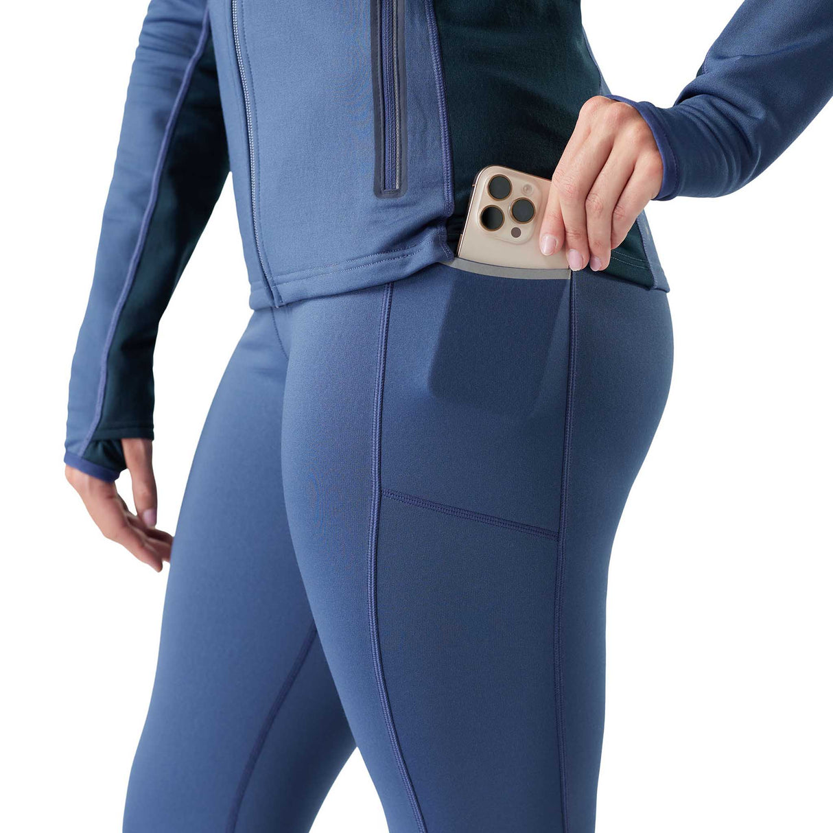 Smartwool collant Active Fleece pour femme - Bleu nuit tombante