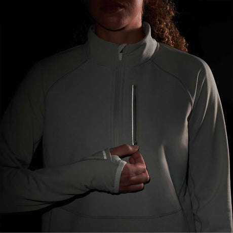 Smartwool chandail à demi-zip en molleton Active pour femme - Gris Tempête