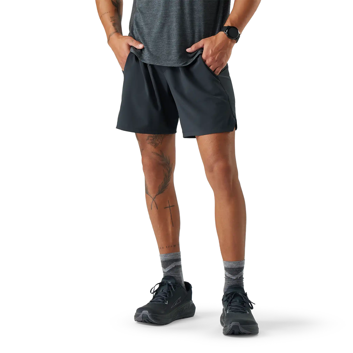 Smartwool short Active doublé 18 cm (7 po) pour homme - Noir