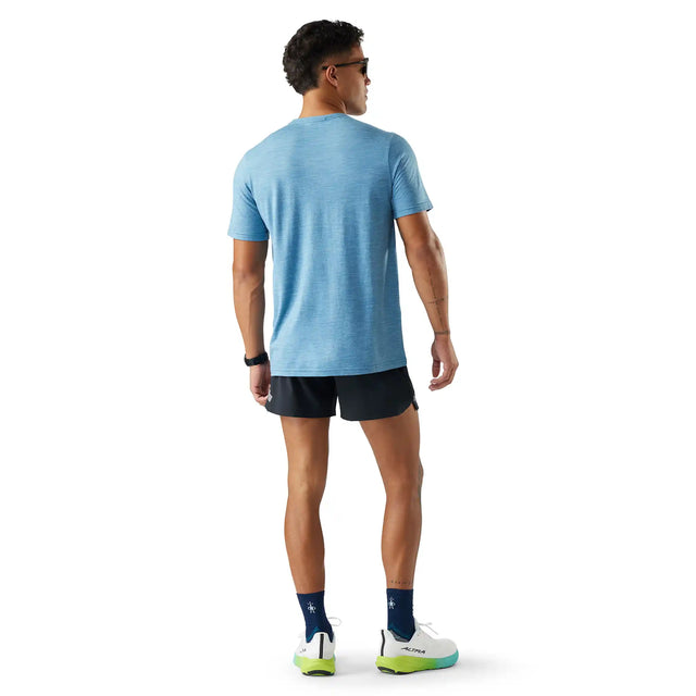 Smartwool T-shirt Active pour homme - Chiné bleu minéral