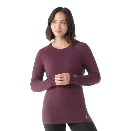 Smartwool haut de base Classic All-Season Merino pour femme live- Aubergine