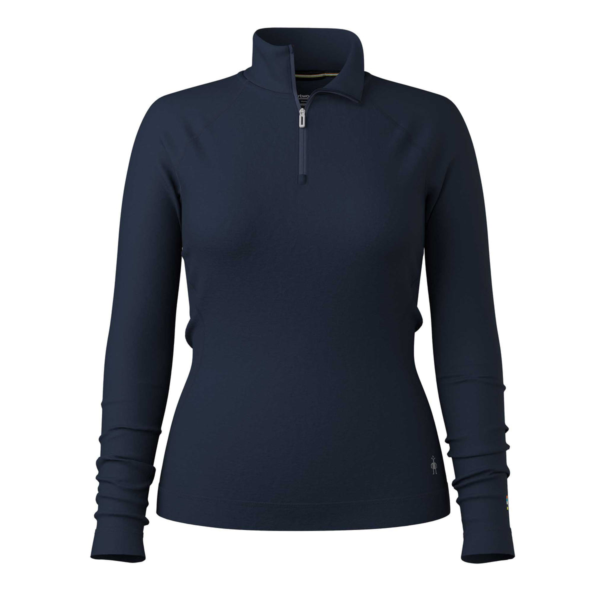 Smartwool Haut de base à demi-zip Classic Thermal Merino pour femme - Marine foncé