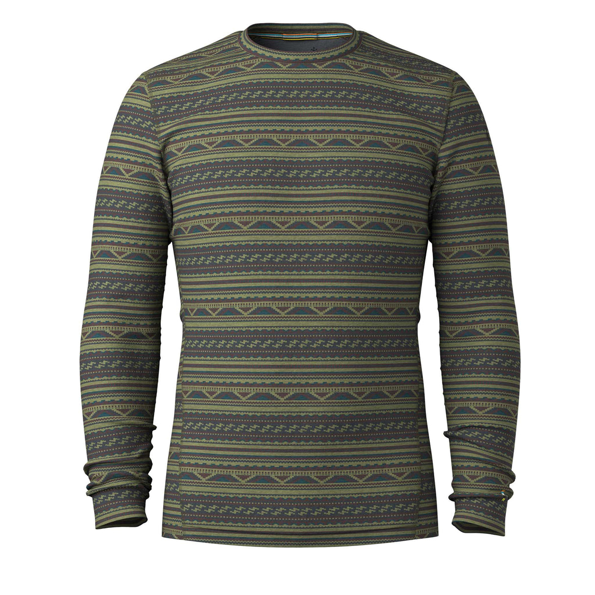 Chandail de base Smartwool Classic Thermal Merino pour homme - Mousse D'Hiver Sommet de l'Âme