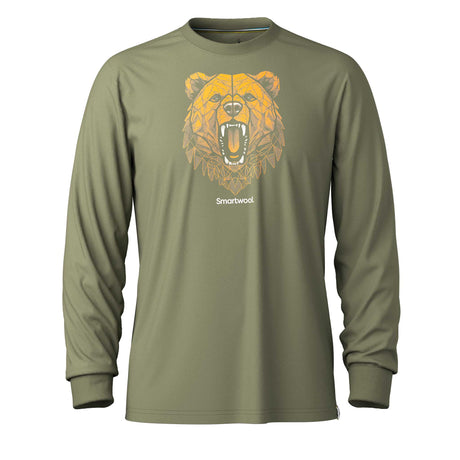 Smartwool haut à manches longues Geometric Bear pour homme - Mousse d'hiver