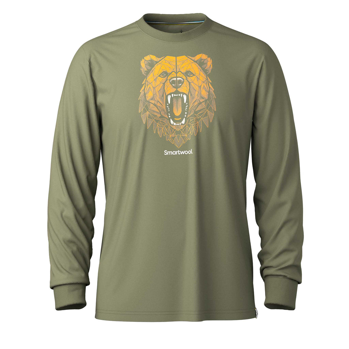 Smartwool haut à manches longues Geometric Bear pour homme - Mousse d'hiver
