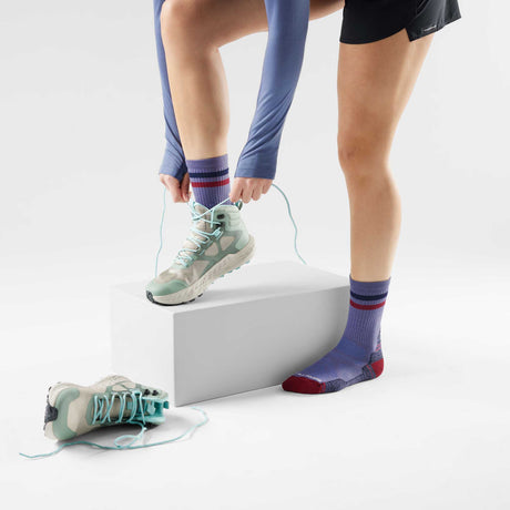 Smartwool chaussettes tube Hike Light Cushion à rayures femme live - Bleu nuit tombante