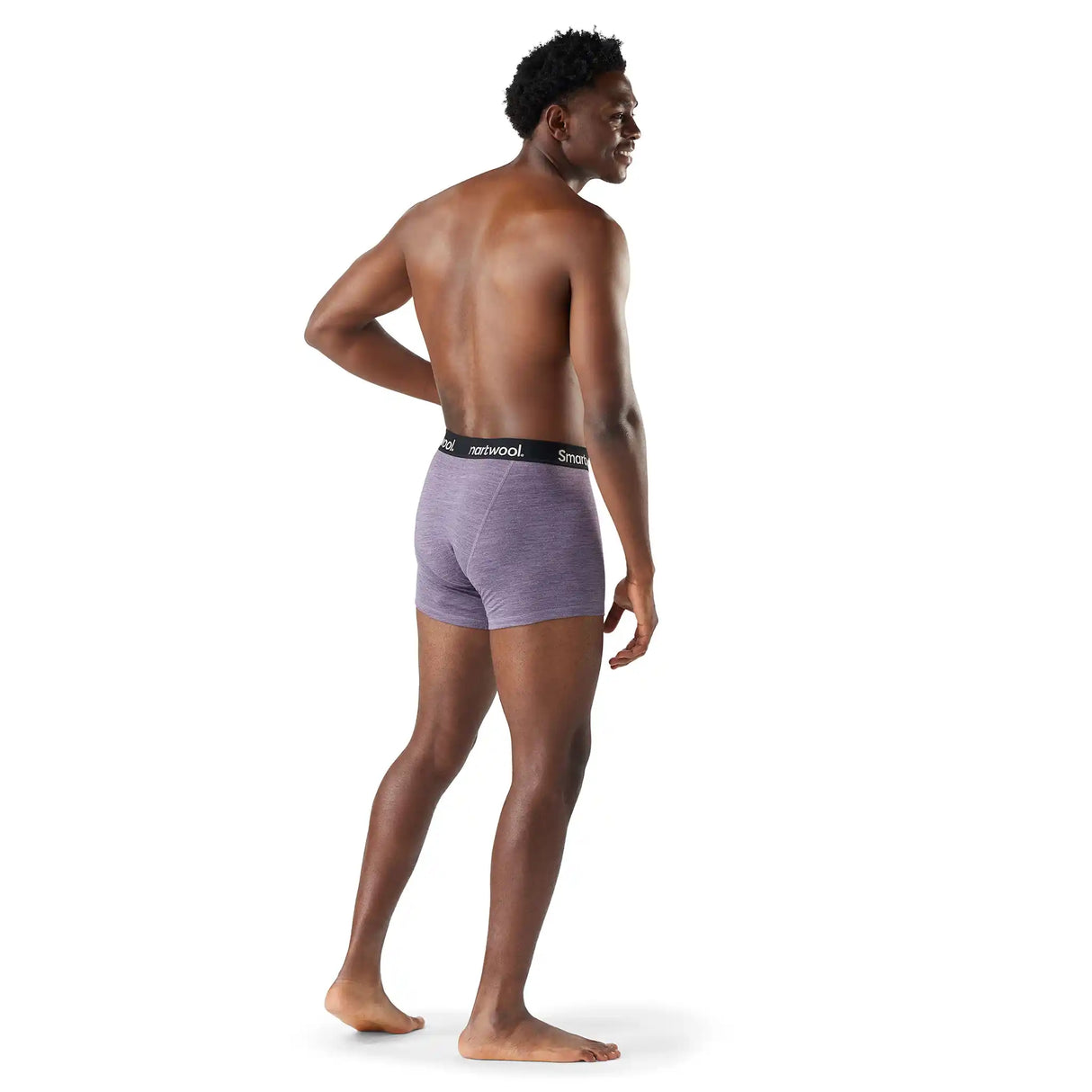 Smartwool caleçon boxeur en laine mérinos pour hommes - Chiné violet tempête