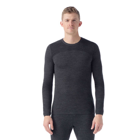 Smartwool Haut de base thermal Intraknit Merino homme - Anthracite noir