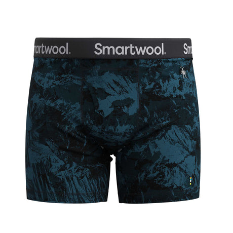 Smartwool caleçon boxeur imprimé Merino pour hommes - Montagne leu crépuscule