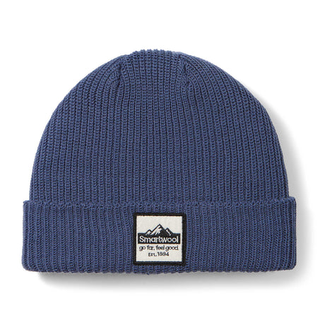 Tuque de style beanie à écusson Smartwool unisexe - Bleu nuit tombante