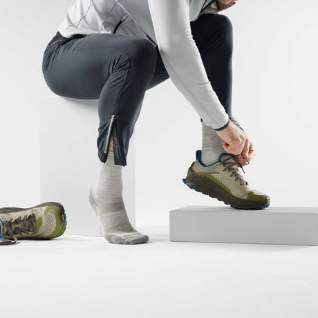 Smartwool chaussettes de course Run Cold Weather homme live - Gris cendré