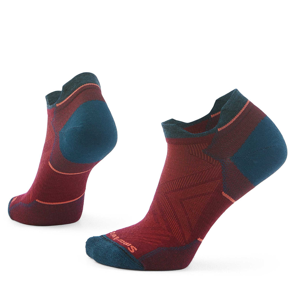 Smartwool Run Zero Cushion chaussettes basses de course femme - Rouge tibétain