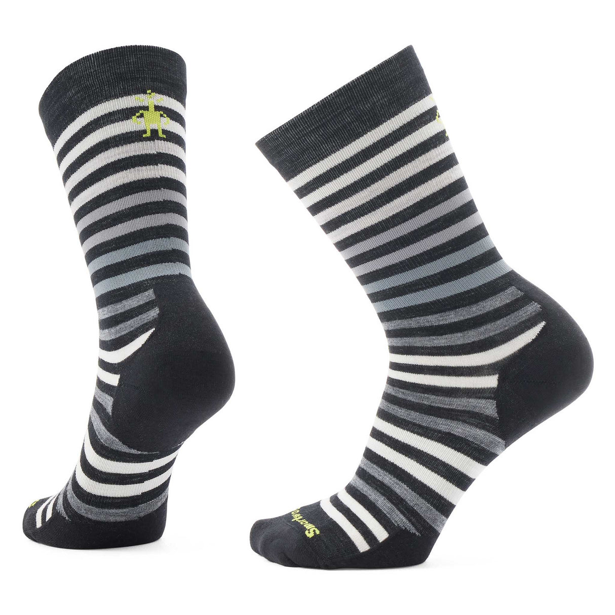Smartwool chaussette de tous les jours Spruce Street pour homme - Noir / Blanc