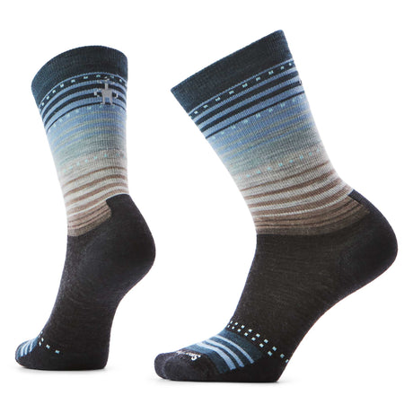 Smartwool chaussette rayée de tous les jours Stitch femme - Anthracite / Cendre