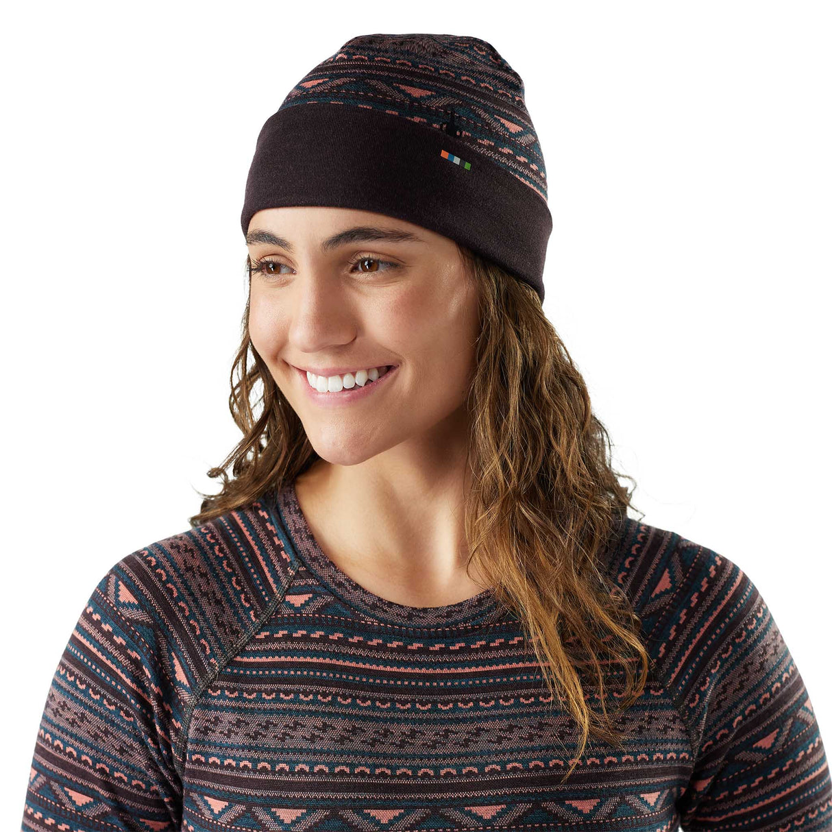 Smartwool Merino Thermal Reversible Cuffed Beanie tuque unisexe - Récif de Corail Sommet de l'Âme