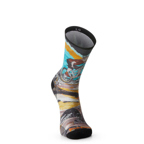 Smartwool chaussettes de vélo Wolf coussin zéro homme - turquoise / noir