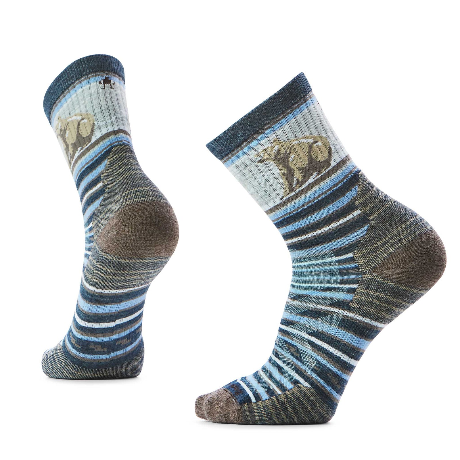 Smartwool Smartwool mi-chaussette de randonnée rayée Bear pour homme
