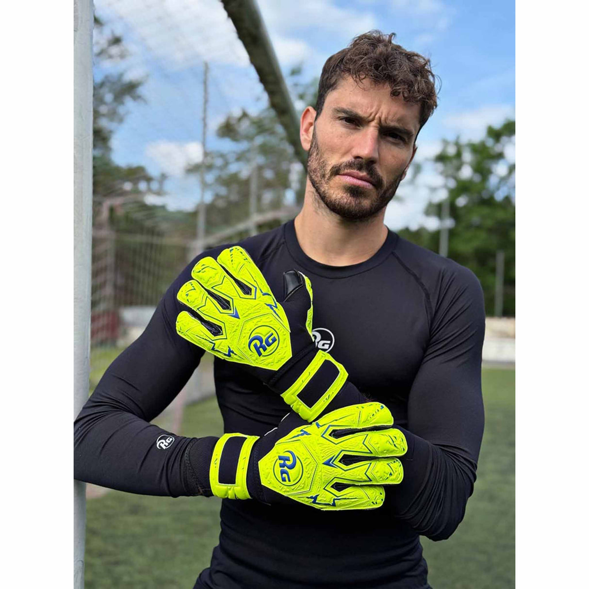 RG Goalkeeper Gloves Snaga Galaxy - Yellow / Black