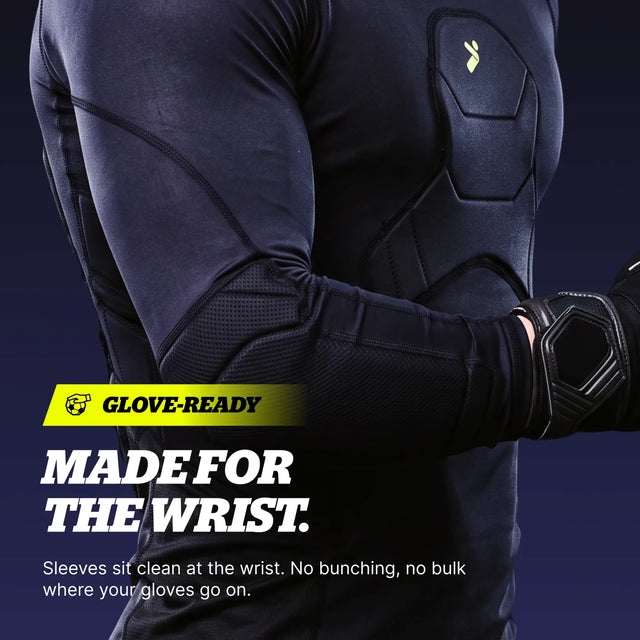 Storelli BodyShield CoolCore GK 3/4 protective undershirt for goalkeepers - Black