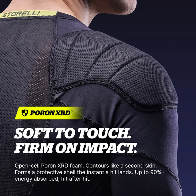 Storelli BodyShield CoolCore GK 3/4 protective undershirt for goalkeepers - Black