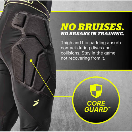 Storelli BodyShield No Burn GK Protection Leggings for Goalkeepers - Black