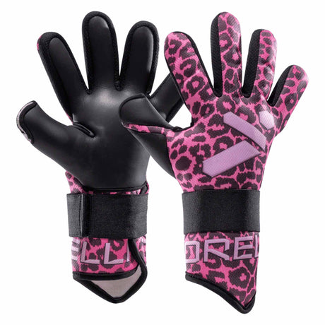 Storelli Challenger Goalkeeper Gloves - Pink Cheetah