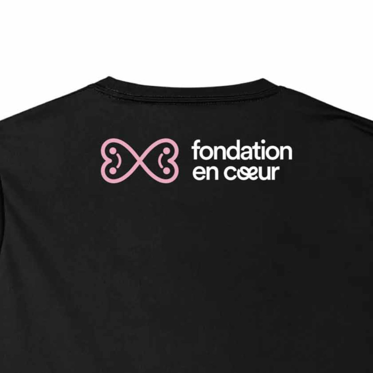 T-shirt 6h En Coeur Fondation en Coeur pour femme - Noir