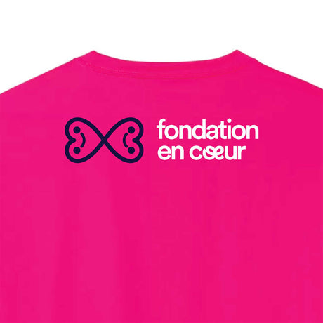 Le T-shirt 2024 du 6H En Cœur pour homme de la Fondation En Coeur - logo dos