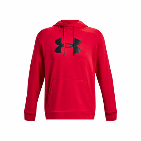 UA Armour Fleece Hoodie sweatshirt à capuchon pour homme - Red / Black