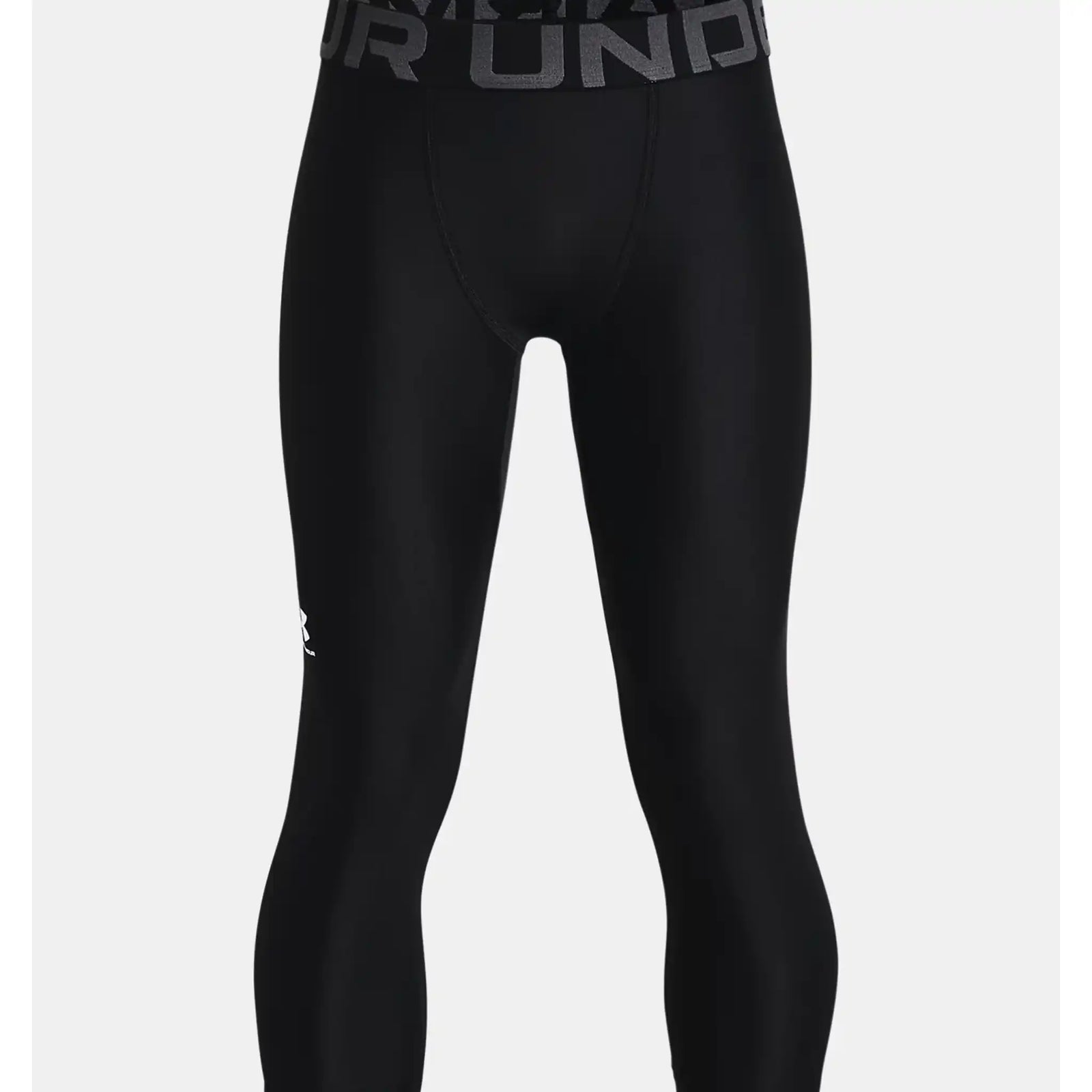 UA HeatGear Armour 3/4 leggings pour garçons - Noir / Blanc