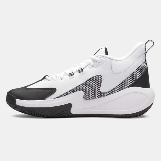 UA Curry 3Z 25 chaussures de basketball unisexe adulte - Blanc / Noir