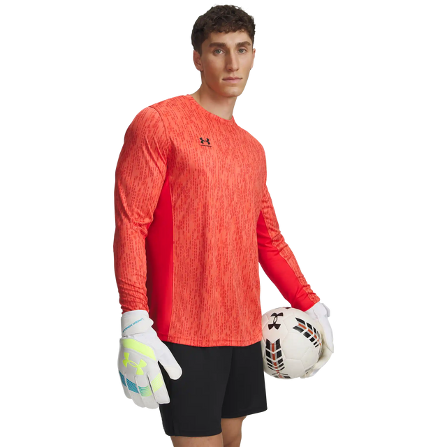 Under Armour Challenger Keeper maillot de gardien de soccer adulte - Racer Red / Black