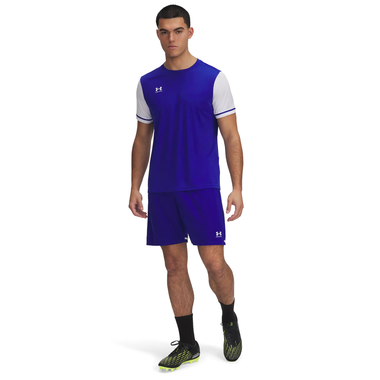 Under Armour Challenger Team short de soccer pour adultes - Bleu / Blanc
