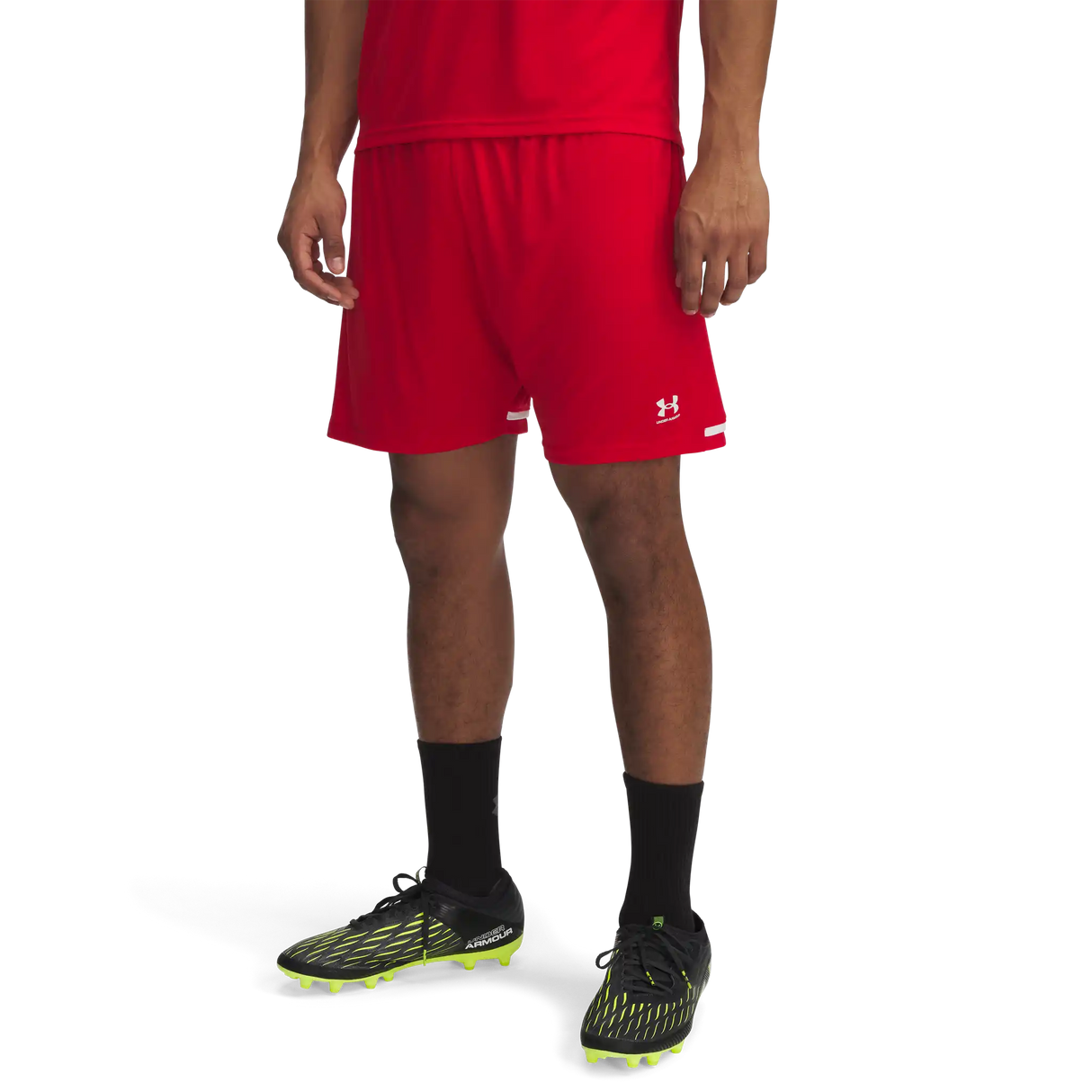 Under Armour Challenger Team short de soccer pour adultes - Rouge / Blanc