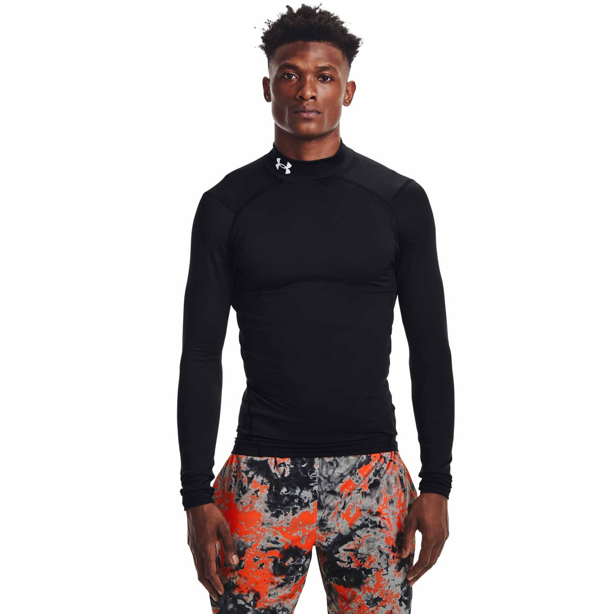 Under Armour ColdGear Compression Mock chandail à manches longues pour hommes - Noir
