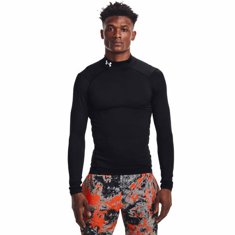 Under Armour ColdGear Compression Mock chandail à manches longues pour hommes - Noir