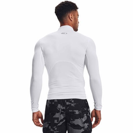 Under Armour ColdGear Compression Mock chandail à manches longues pour hommes - Blanc