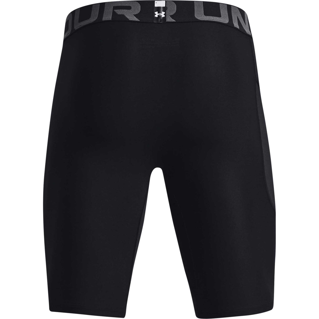UA HeatGear Shorts 9 po avec poche pour homme dos - Noir / Blanc