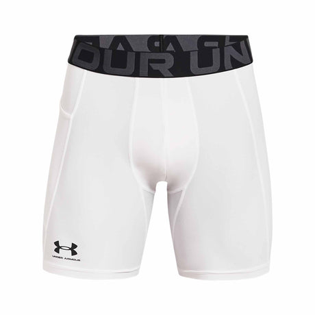 Under Armour HeatGear Shorts de compression pour homme - Blanc