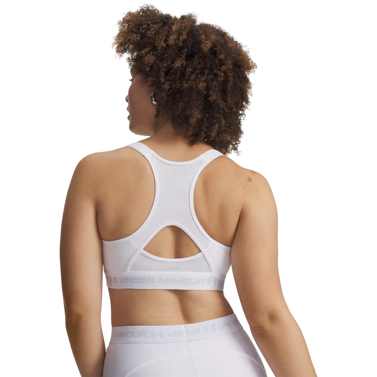 Under Armour HeatGear Crossback High – Soutien-gorge sport - White / Halo Grey